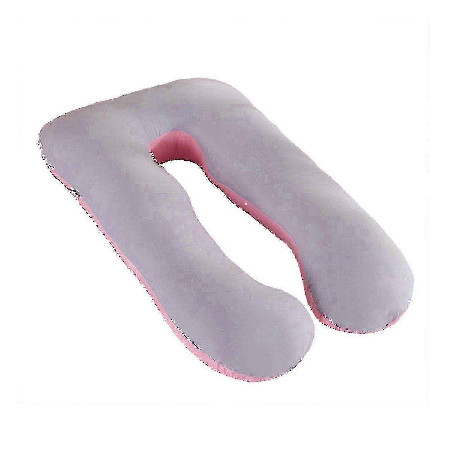 fronha de algodão lavável para travesseiro de maternidade em forma de U, capa confortável para dorminhocos laterais
