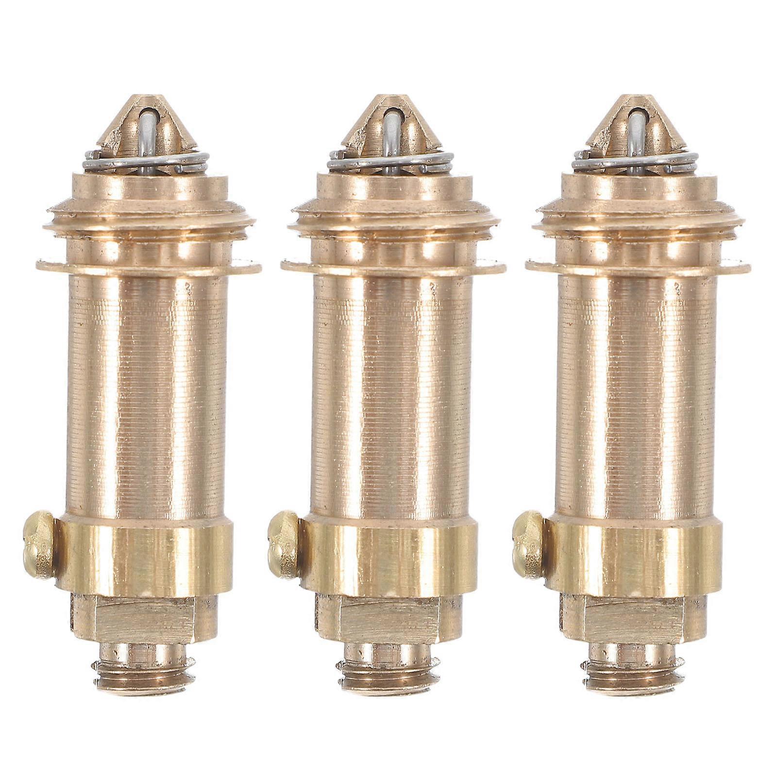 Kitchen Drain Plug Core Universal Pop Up Drain Stopper Replacement Copper Bathroom Sink Tub Leak-Proof Polished Finish 3Pcs