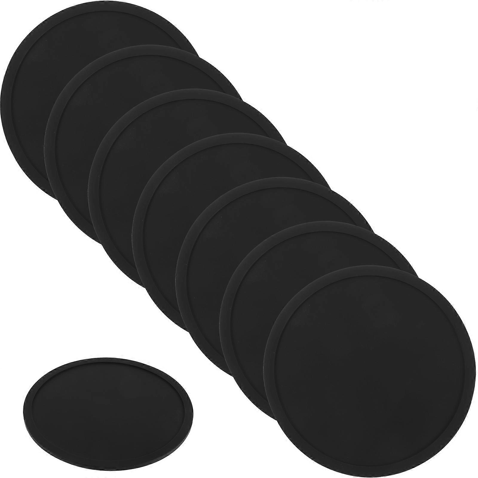 It looks like you've listed a product title for **8 pieces of heat proof cup mats** — these are practical, reusable silicone or rubber coasters