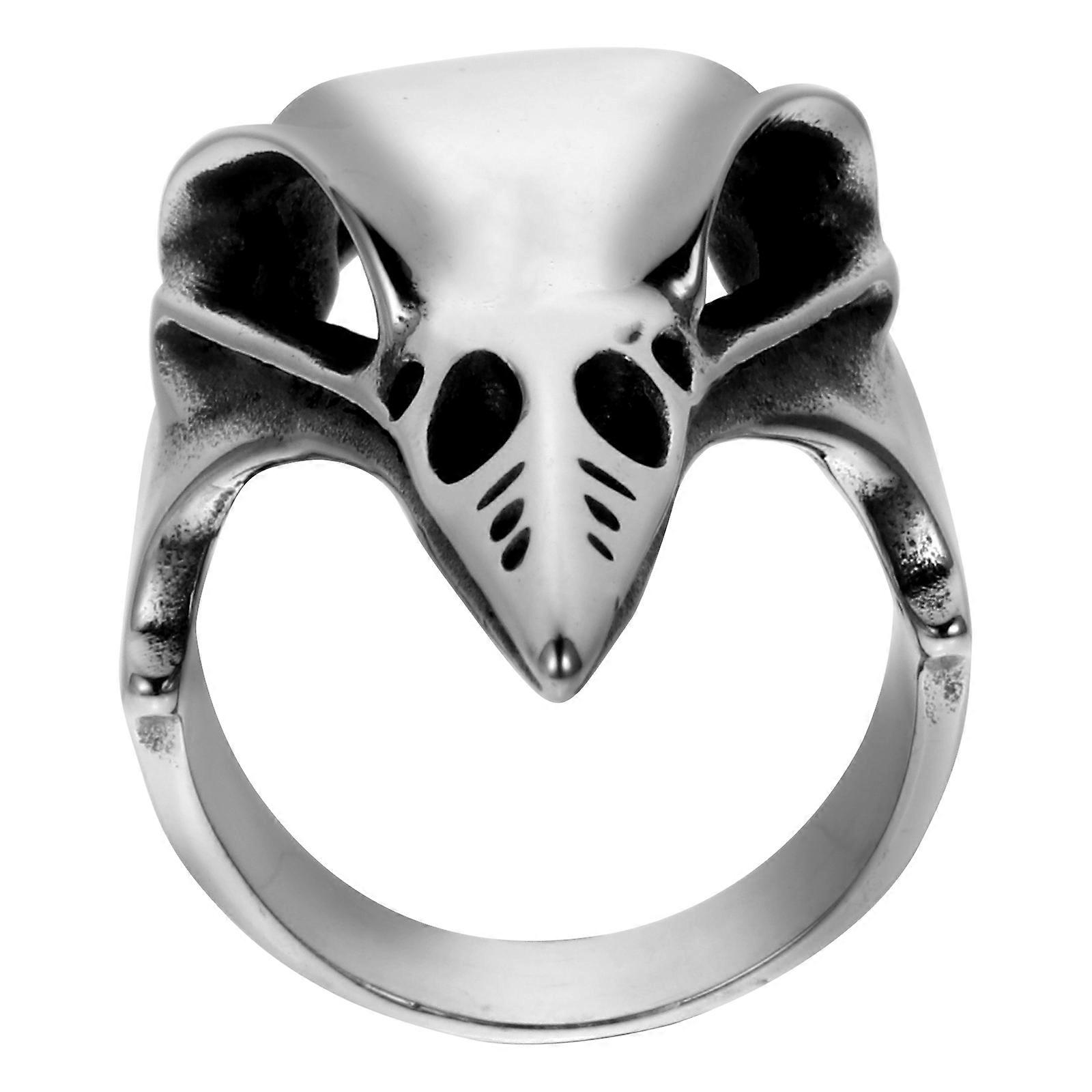 Woodpecker Skull Ring For Men And Women In Silver Color Designed For Party And Everyday Use Enhances Hair Segmentation With 1PC