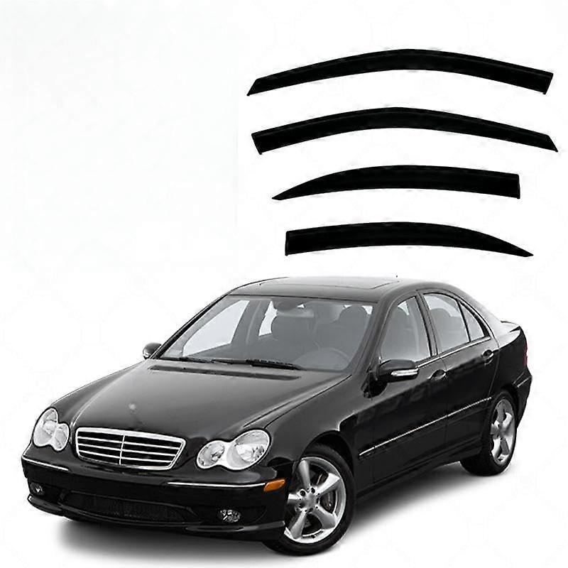 Rain protection side windows for Benz C Class MK2W203 20002006, Car Comfort wind deflectors rain guards smoke deflectors