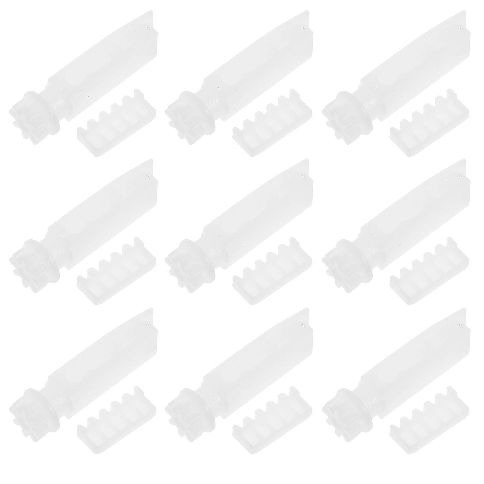 Vertical Blinds Components 12 Set Repair Kit Adjustable Hooks For DIY Users And Homeowners With White Plastic Parts