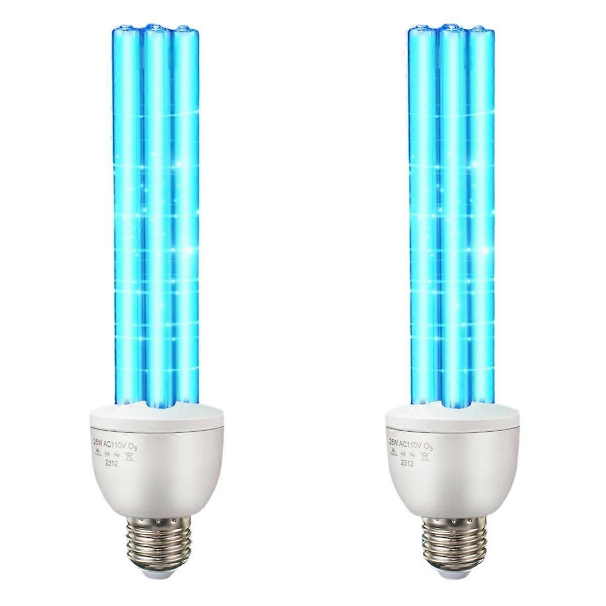 UV Germicidal Light Bulb , 25 Watt Replacement UVC Lamp E26 110V