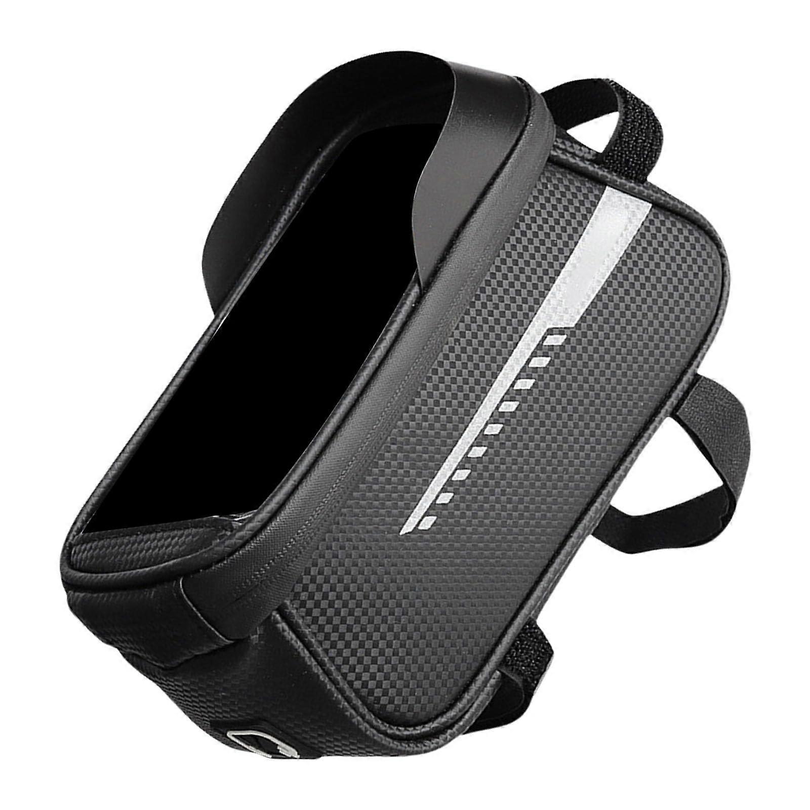 Touches Sensitive Bike Front Bag Phone Holder For Smartphones Front Frame Pouch Touchscreen Compatible Ergonomic