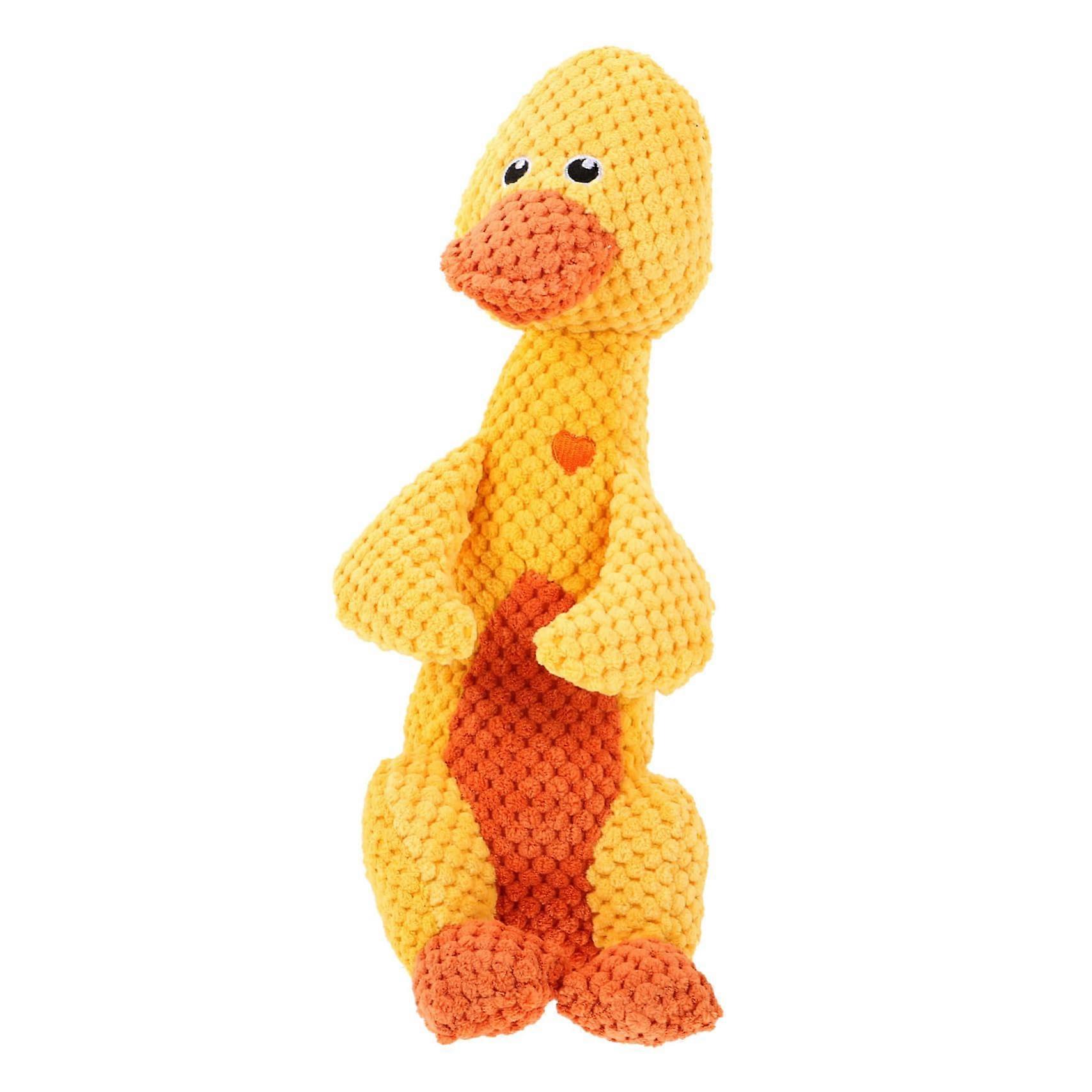 Duck Shape Squeaky Dog Toy Pet Interactive Play Toy Stuffed Animal Plush Dog Toy Pet Squeaky Toy Chew Toy