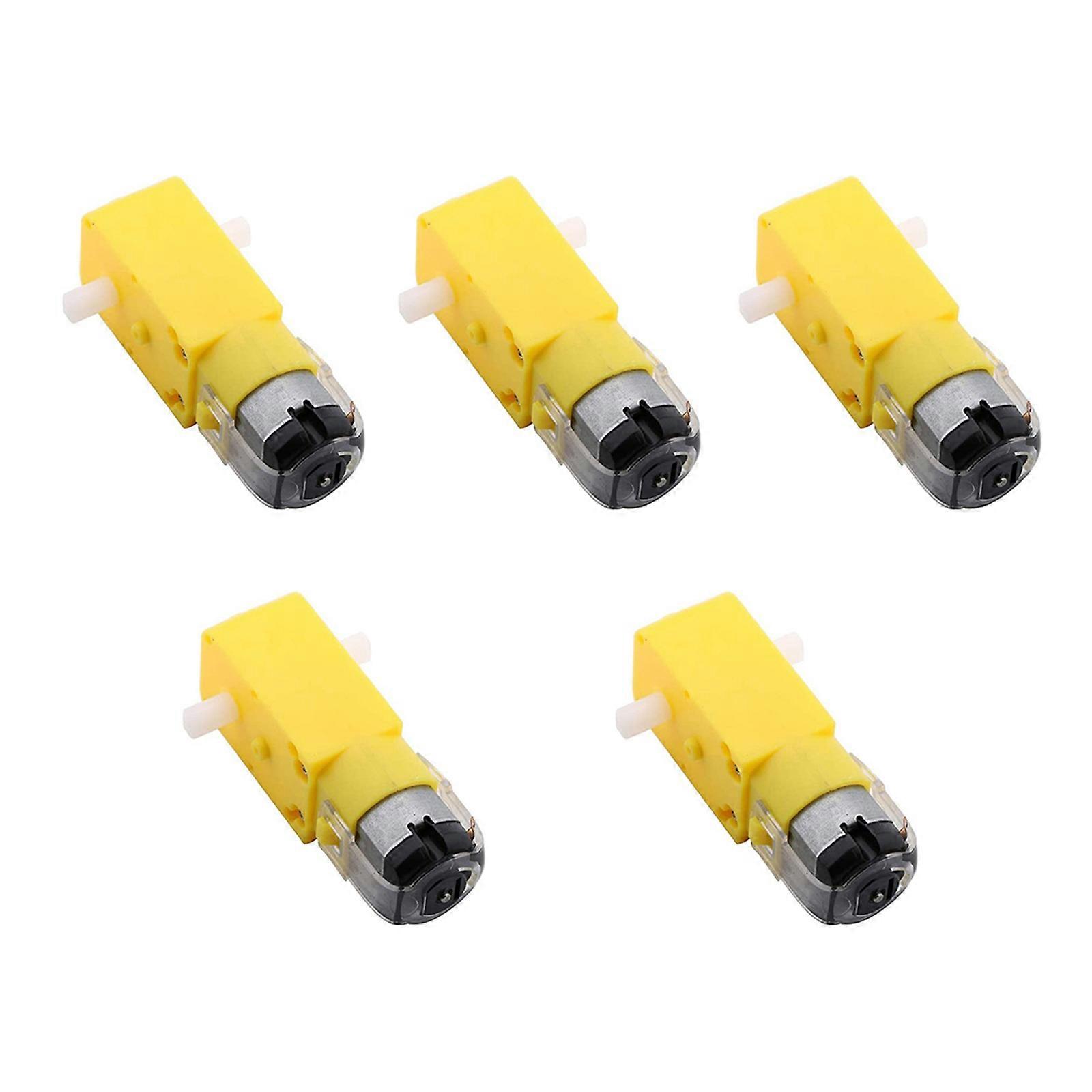5pcs TT Motor Robot Gear Motor Dual Shaft DC Electric Motor for Smart Car DIY Projects
