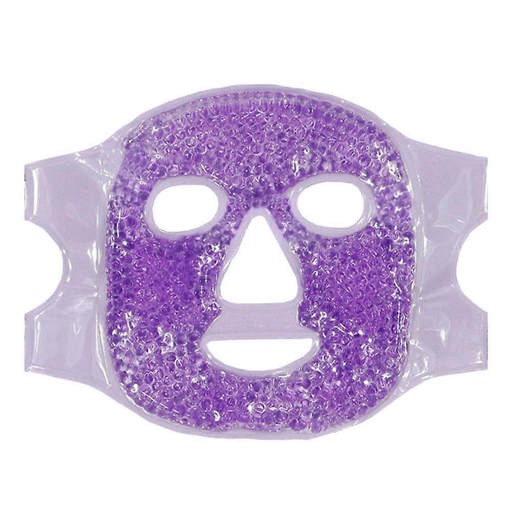 Portable Hot Cold Therapy Face Mask For Women Relieves Anti-Puffiness And Improves Circulation In Purple Color 1Set