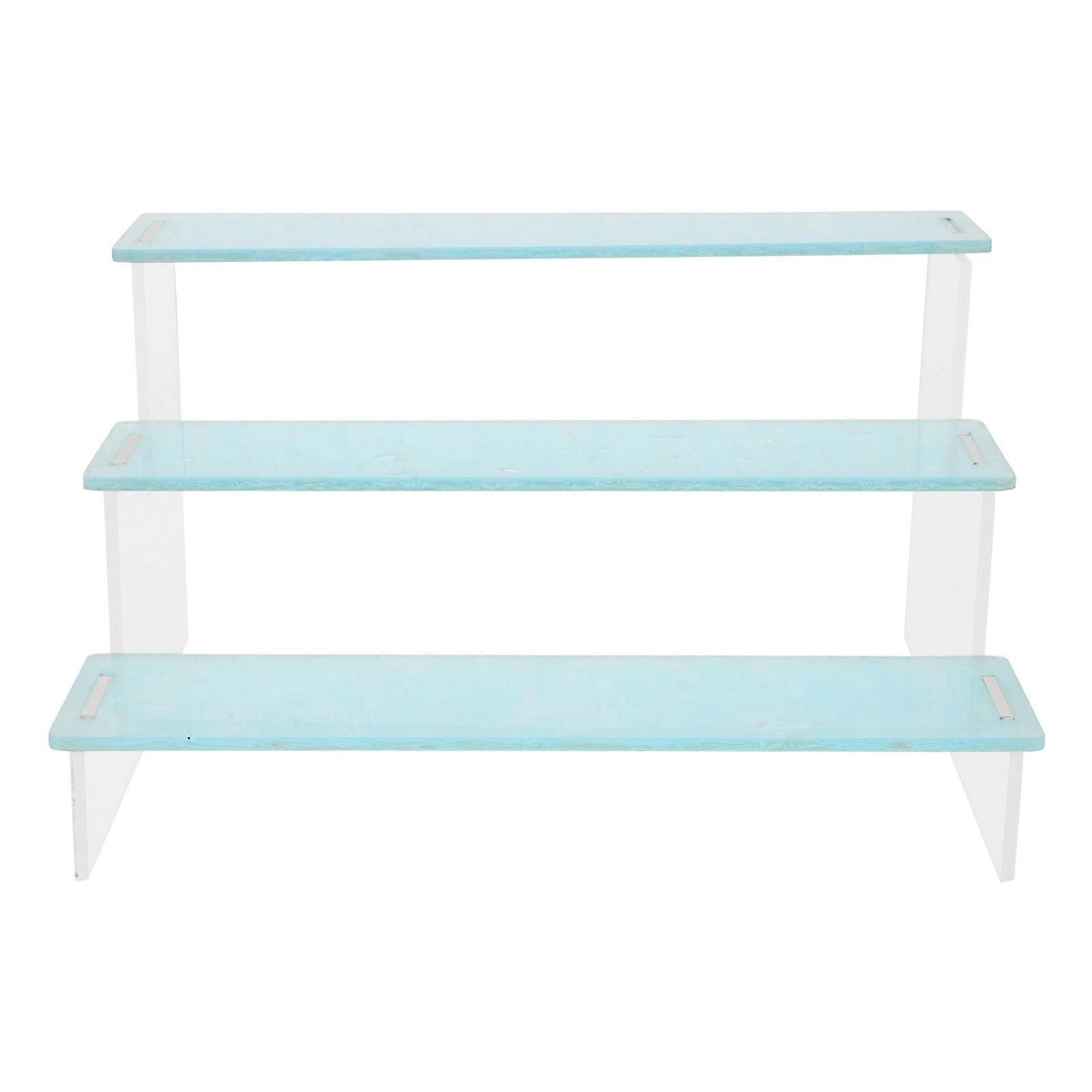 Acrylic Risers Display Stand for Storage Use 2Pcs Multi-Tier Desktop Organizer