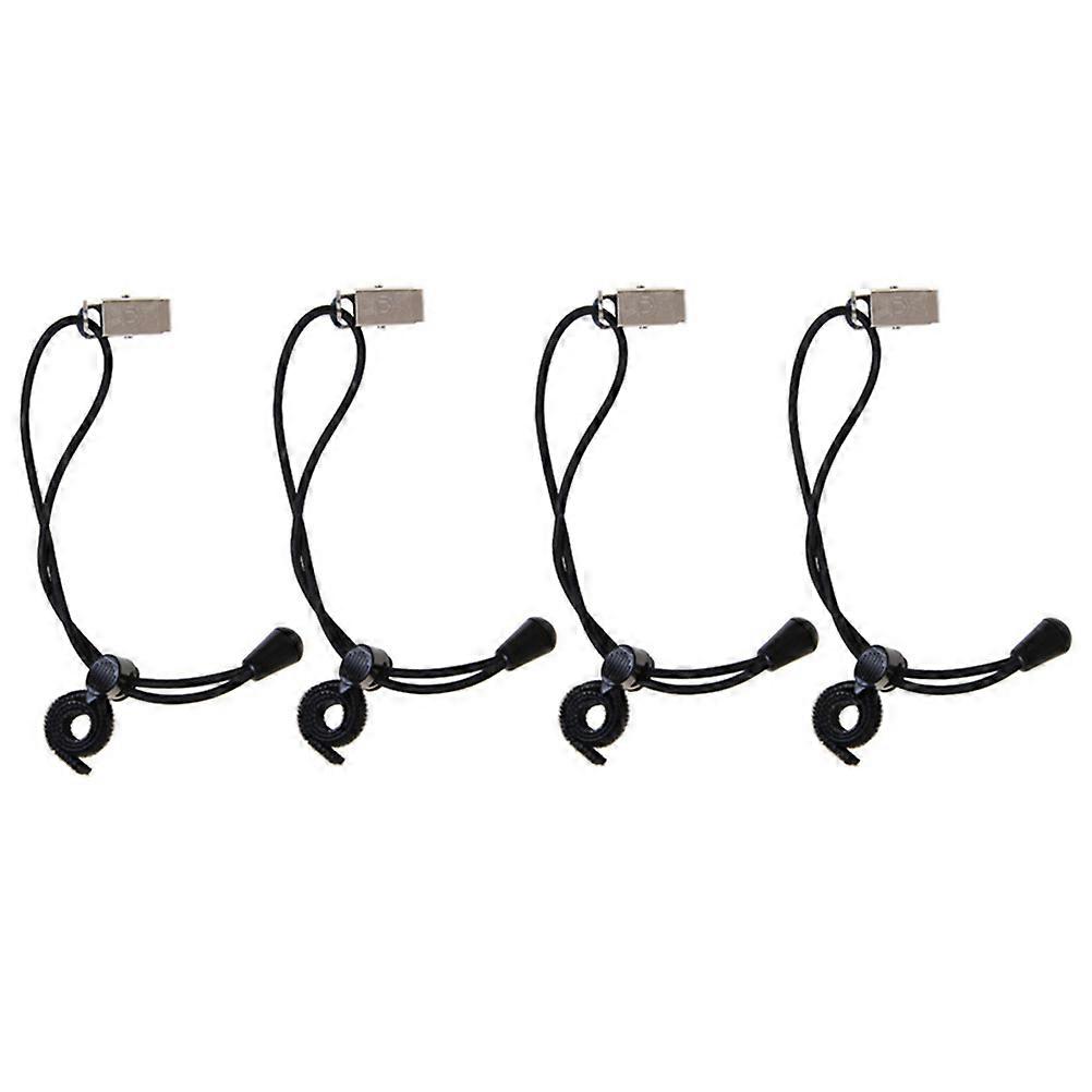 Elastic Photography Clamps Background Plate Clips for Backdrop 4Pcs Black