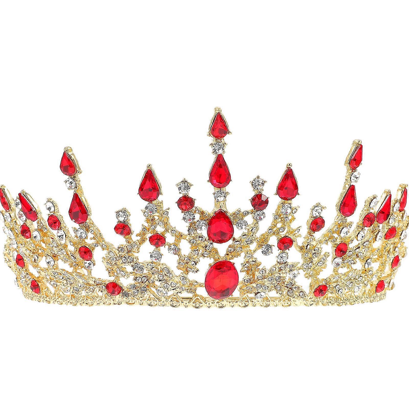 Luxurious Wedding Hairpiece with Unique Baroque Design for Brides and Bridesmaids in Stunning Red Color 1Pcs