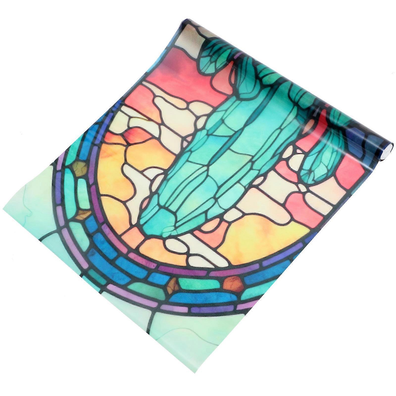 Decorative Window Film for Glass Privacy Protection Frosted Finish 39.30x17.68in 1Pcs
