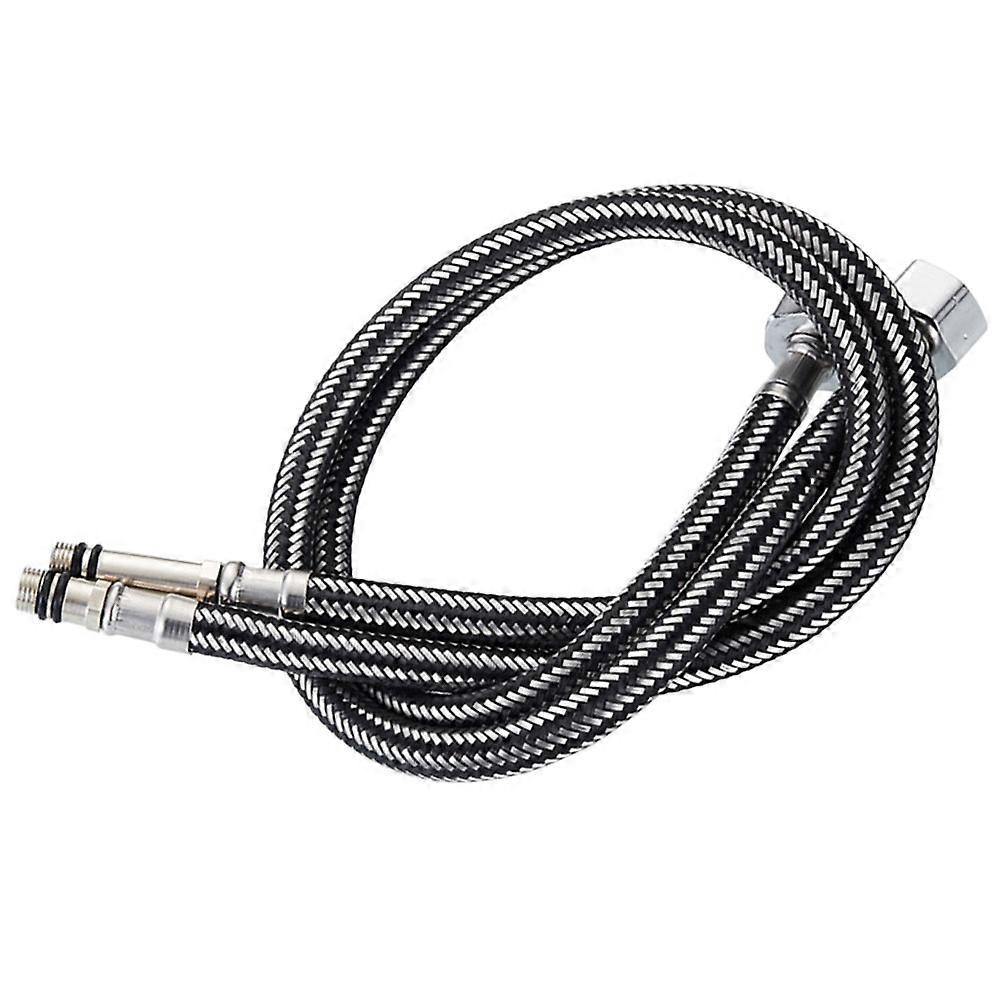 Stainless Steel Braided Faucet Connector Hose Flexible Water Supply Line for Kitchen & Bathroom Sinks, High Temperature Resistant, Leak Proof Inlet