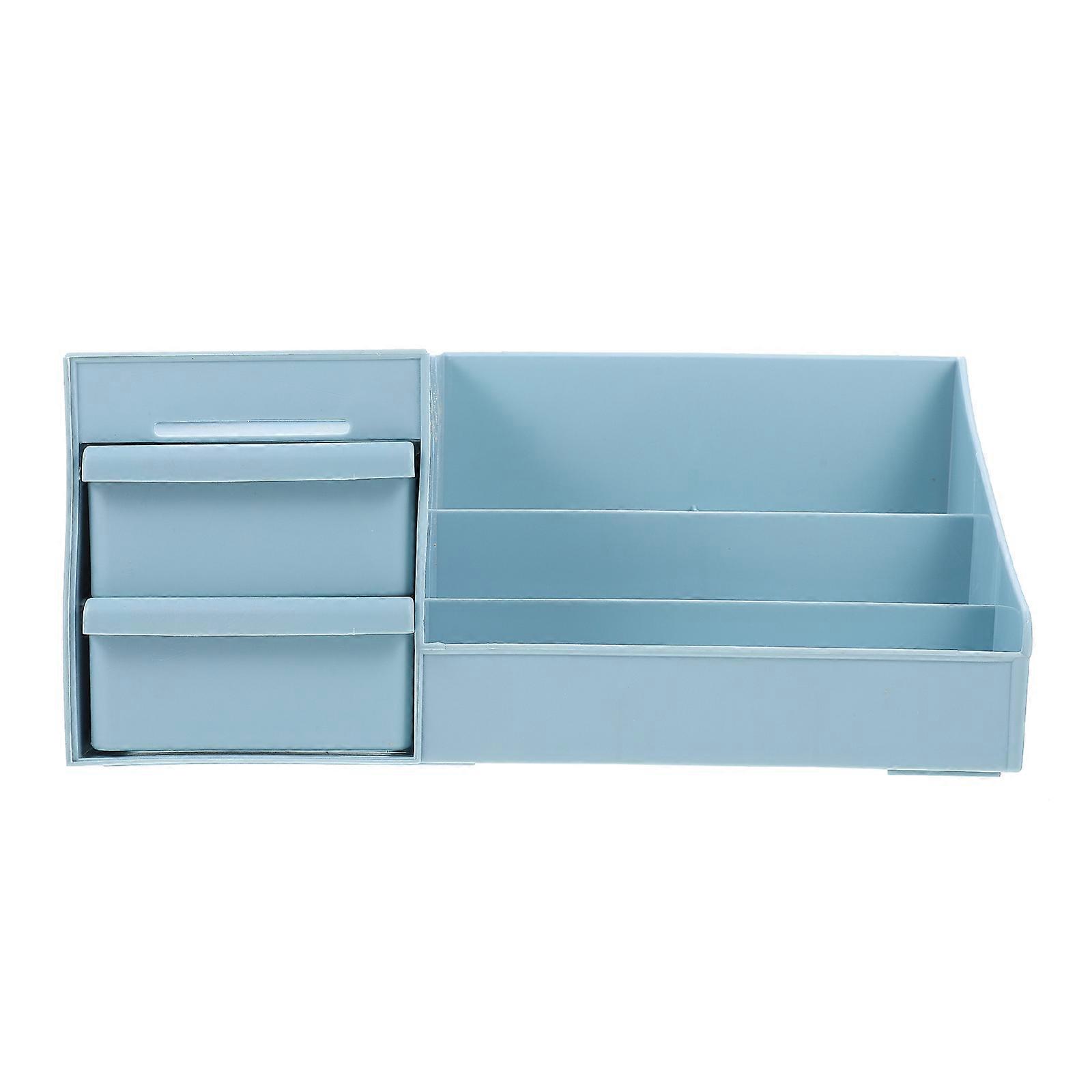 Desktop Cosmetics Holders Drawer Style For Everyday Use On Countertop 26.50X16.00X12.00CM Transparent Design 1Pcs