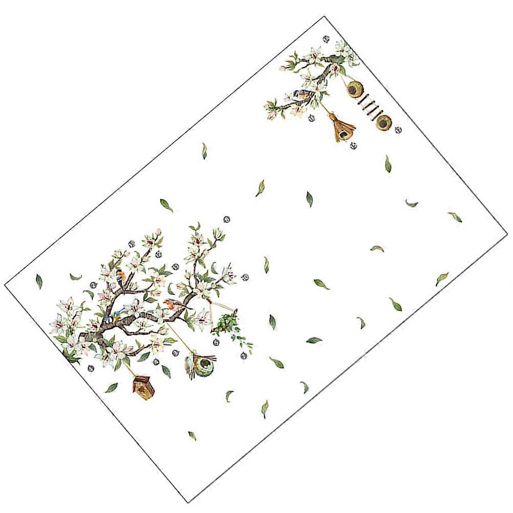 1 Set PVC Wall Decals Flower Assorted Decoration 90X30CM