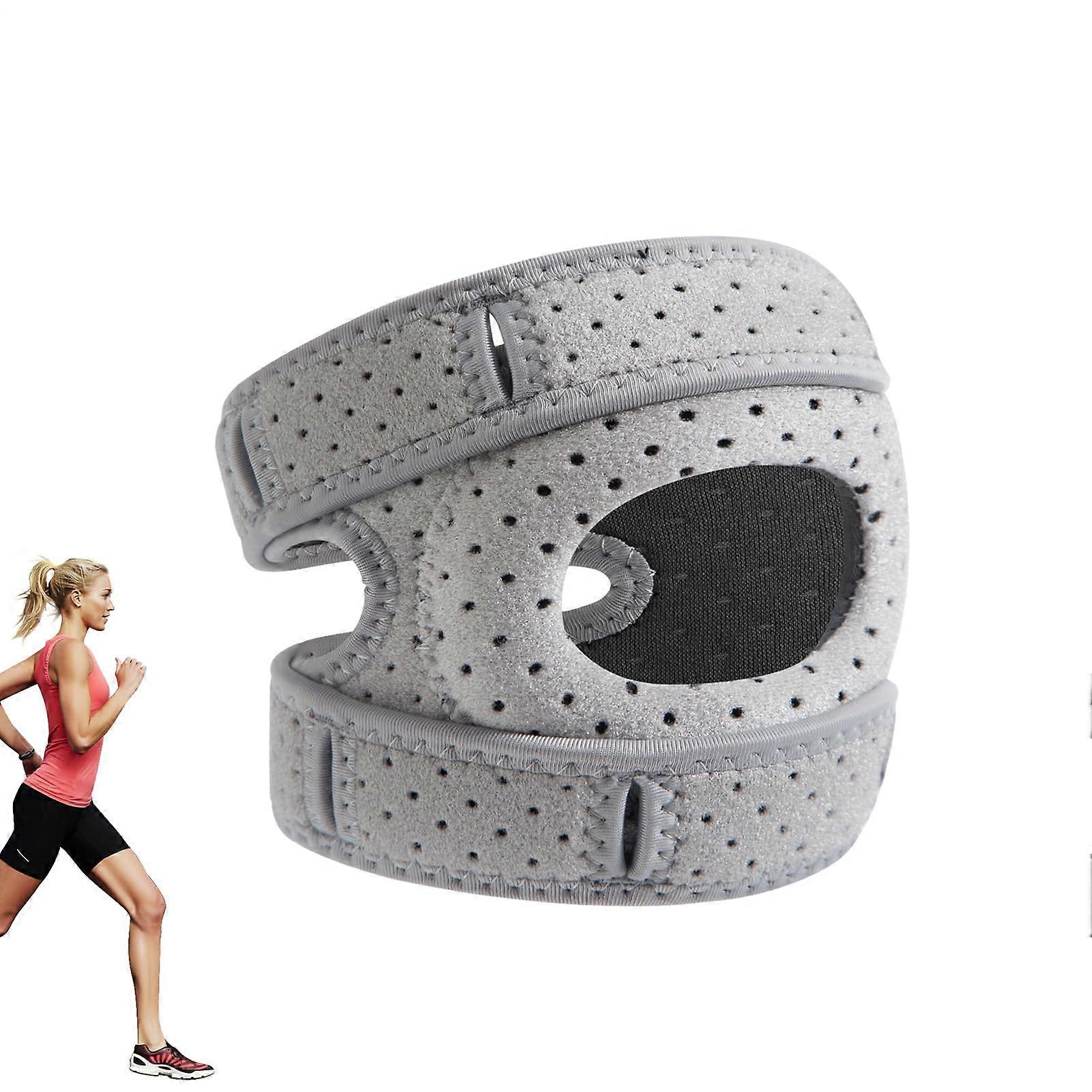Adjustable Knee Braces for Pain Relief, Patella Stabilising Support, Professional Knee Pads for Jumping and Climbing, Gray