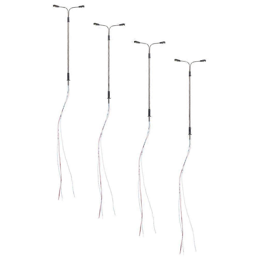 Mini oświetlenie uliczne 4 sztuk idealne do miniaturowego wystroju domu i wystroju stołu z piaskiem na małą skalę realistycznego oświetlenia