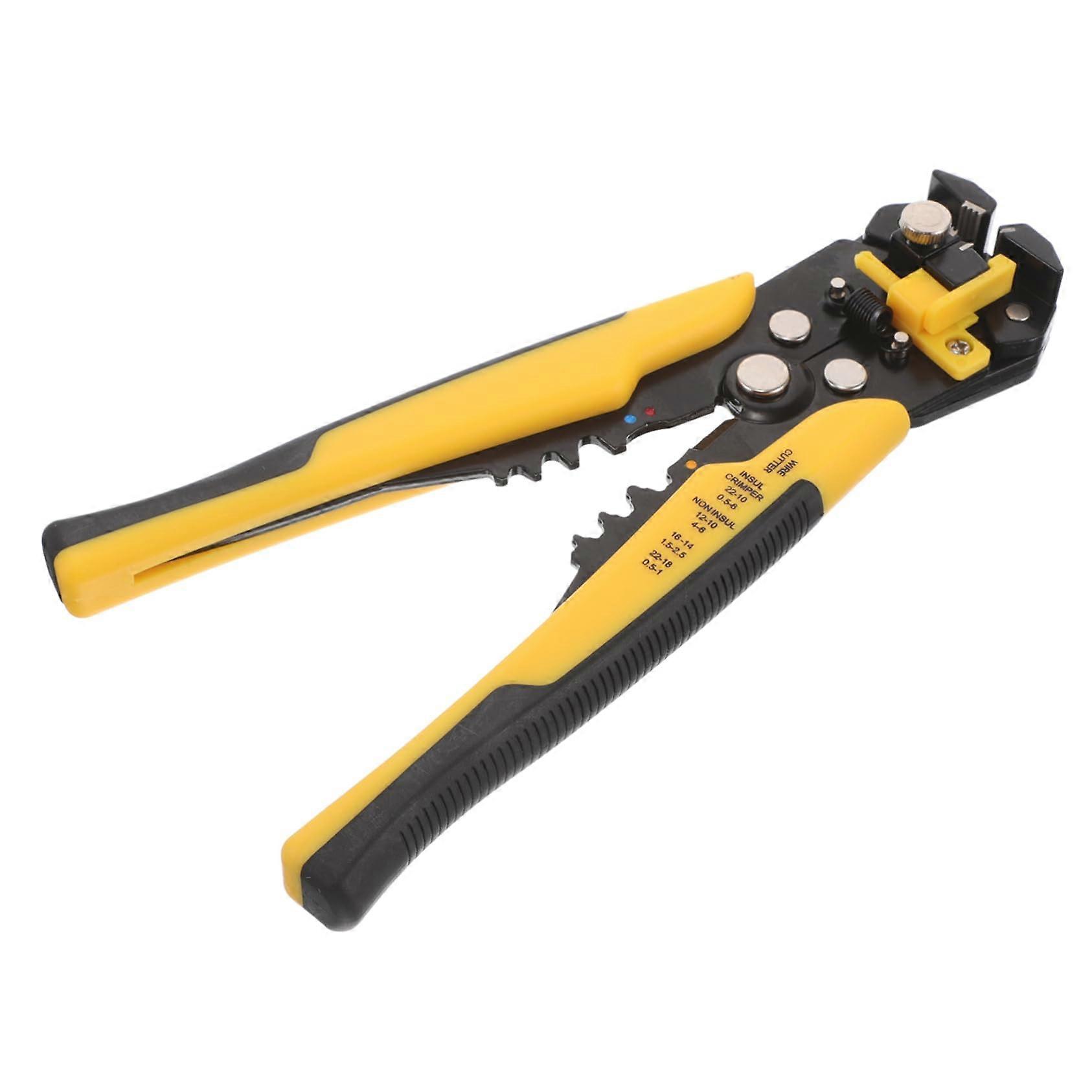 Electric Automatic Stripping Tool, Multi-Purpose Wire Cutter and Crimper, Ergonomic Handle, Durable Grade 1, 1 Piece