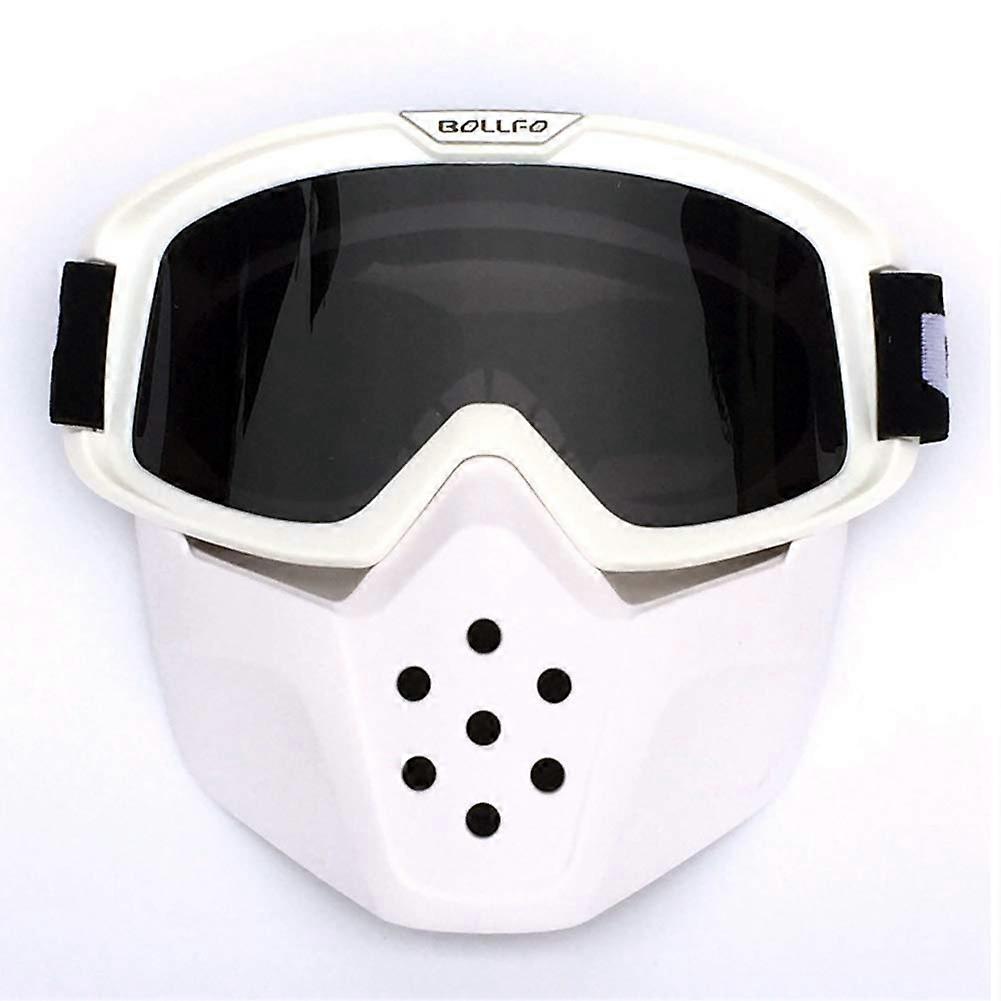 HCMAX Motorcycle goggles with removable face mask.