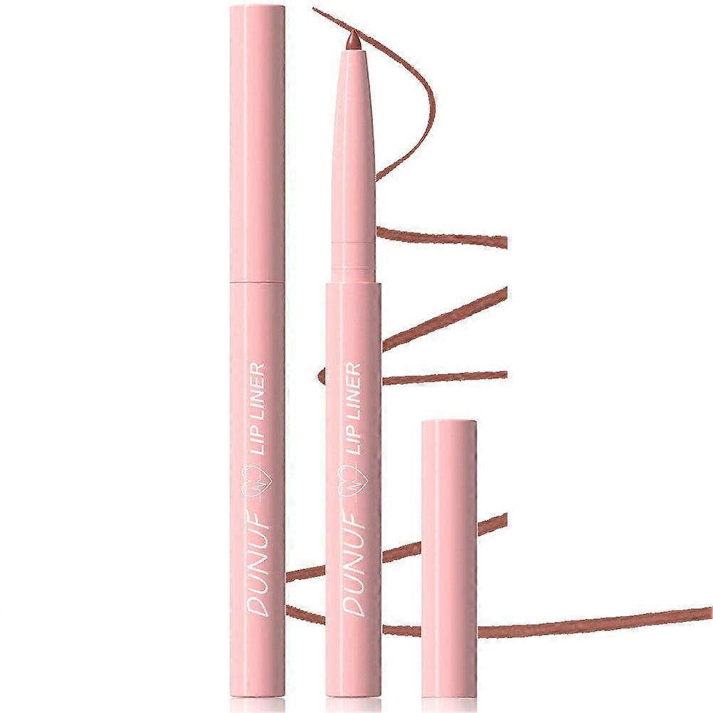 12 Colors Matte Lip Liner Set Long Lasting Waterproof Smudge Proof Precise Application Smooth Texture 0.25g Each