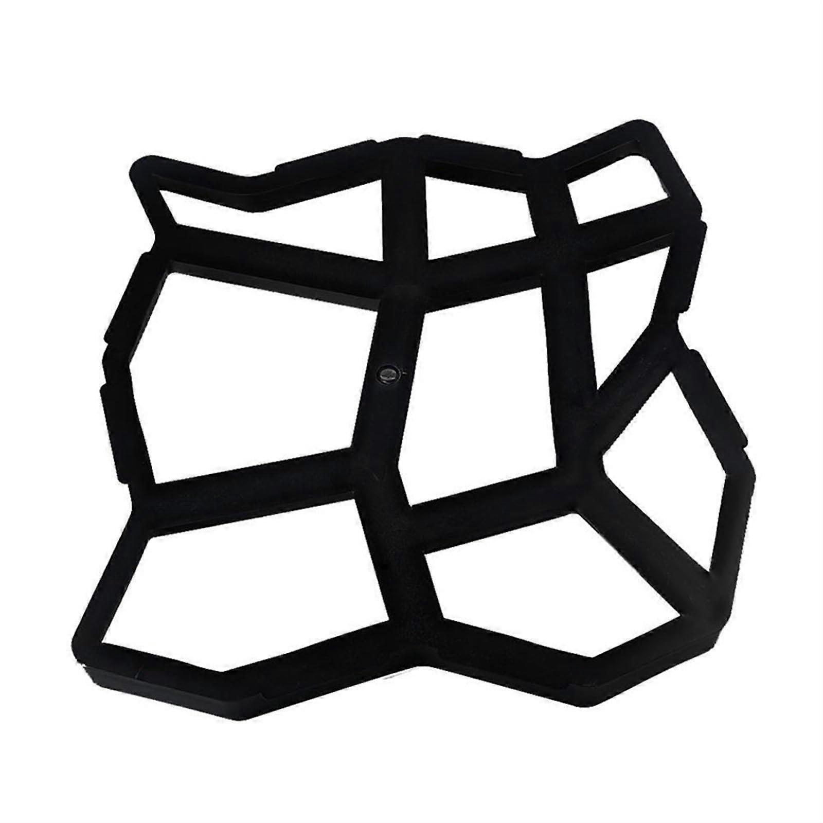 Paving Mould Black Plastic DIY Pavement Mould for Home Garden, 2-in-1 Stepping Stone and Driveway Path Maker