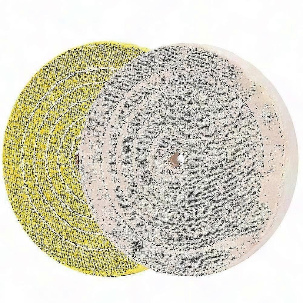 2pcs Polishing Discs Polishing Wheel Kit 150mm Polishing Wheel Set For Table Buffer Polisher With 1