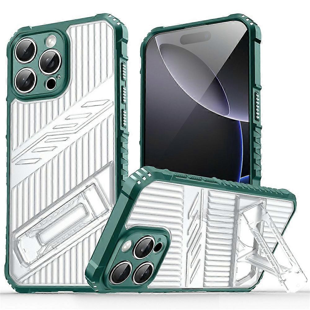 Bulk Purchasing Compatible For iPhone 15 Pro Case Kickstand PC + TPU Military Grade Anti-drop Phone Cover