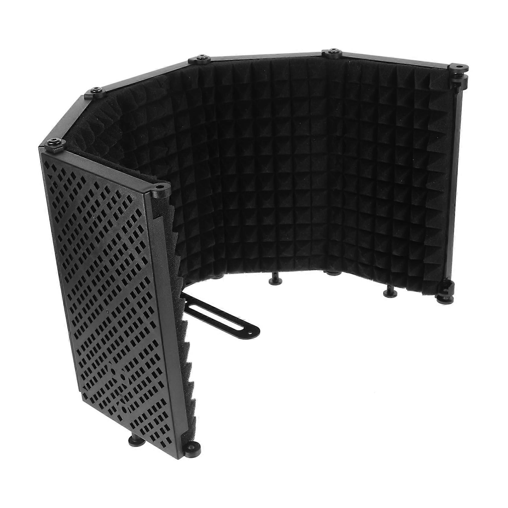 1Set Microphone Soundproof Hood Foldable for Studio Recording, Film, Live Broadcasts