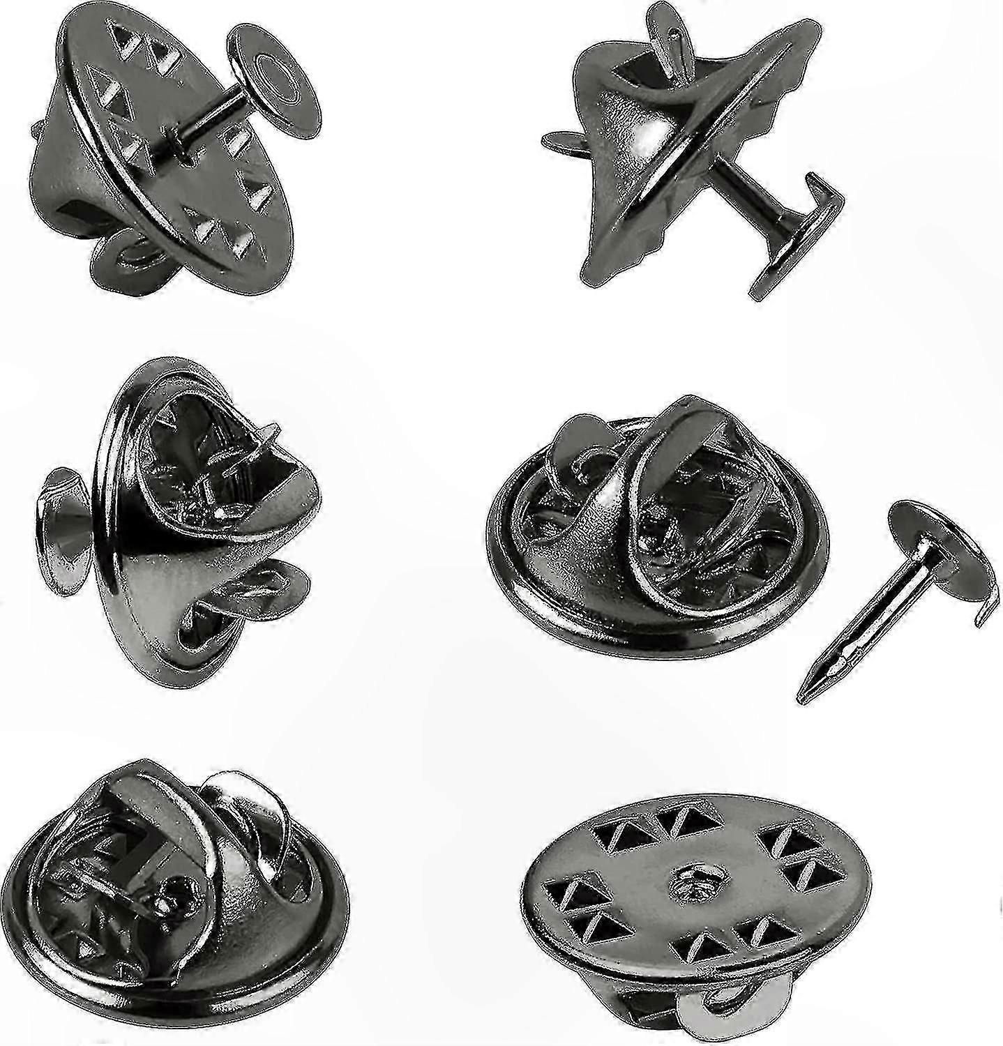 Silver Clutch Pin Backs for 8mm Craft Pins (120 Pairs)