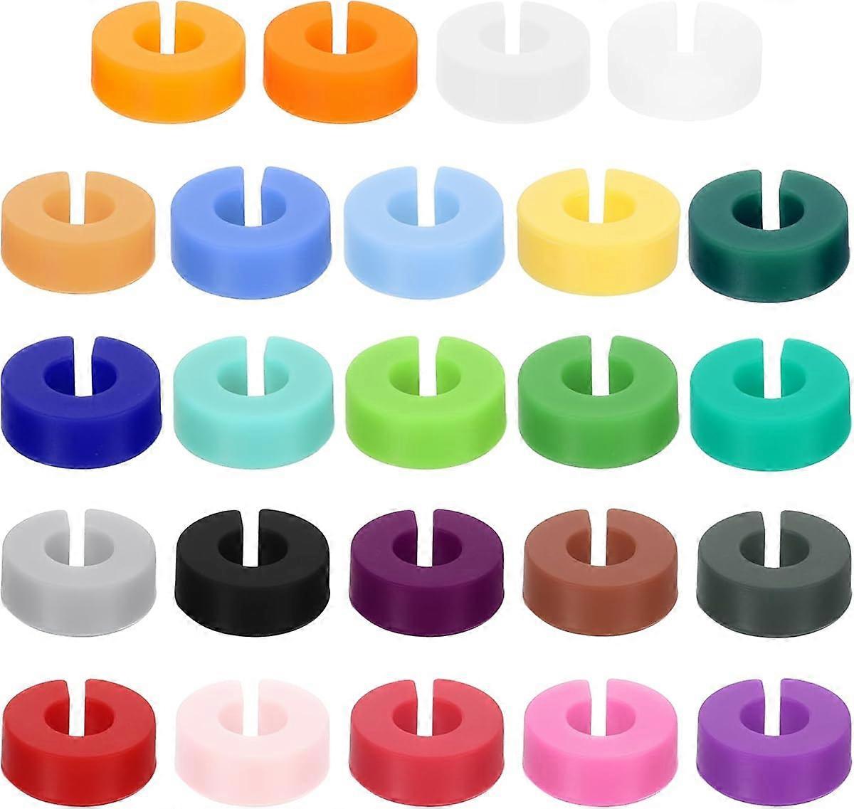 24Pcs Wine Glass Charm, Silicone Drink Markers Wine Glass Markers