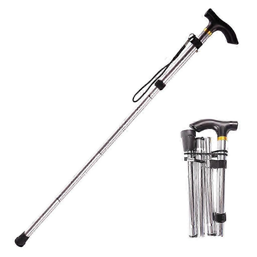 Collapsible Telescopic Folding Cane Elder Cane 5 Modes Walking Sticks