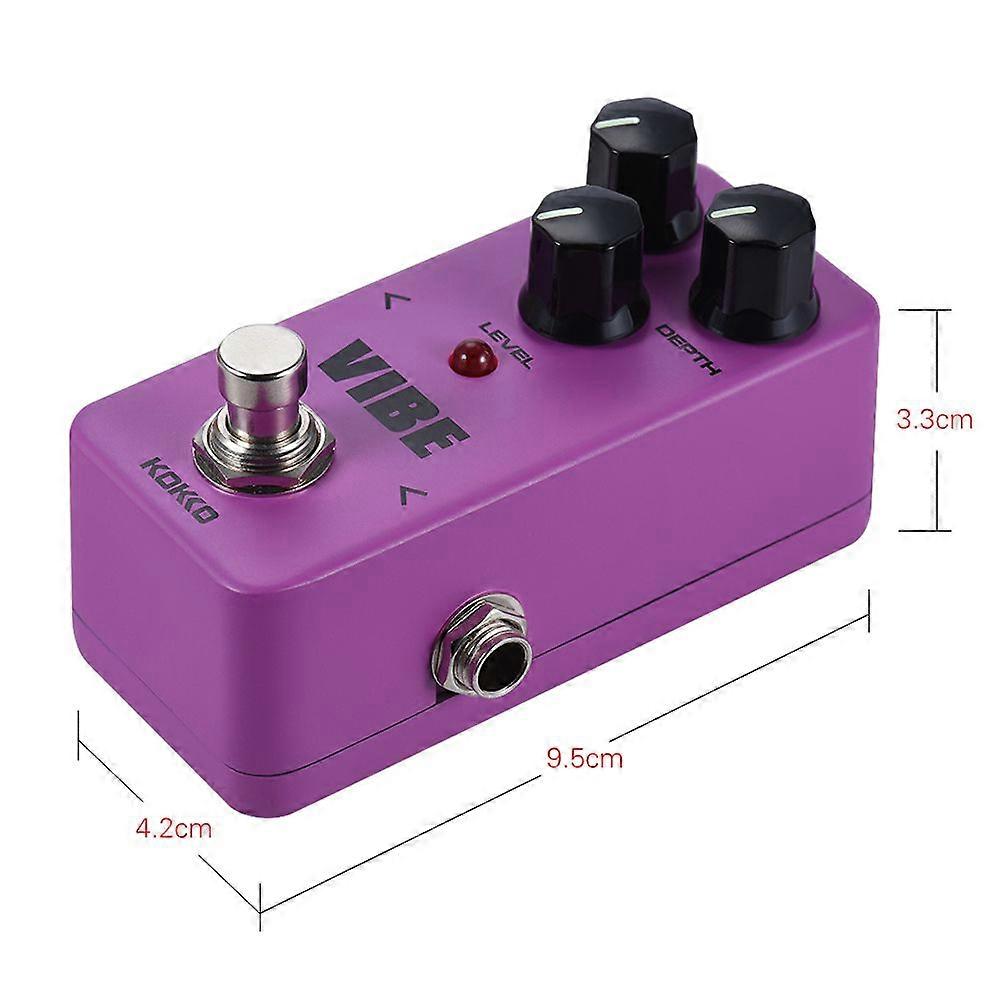 KOKKO VIBE Mini Analog Rotary Speaker Electric Guitar Effect Pedal True Bypass Full Metal Shell