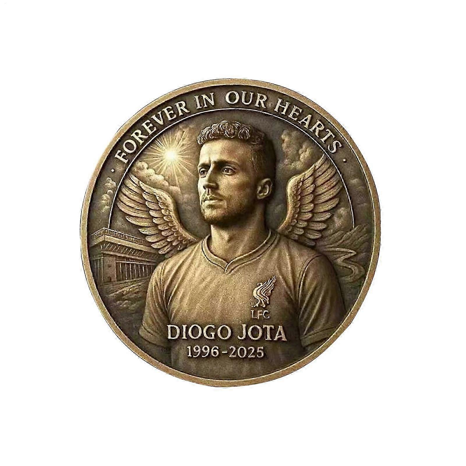 Liverpool Diogo Jota Collectible Coin Sports Figure Pattern Coin Collectible