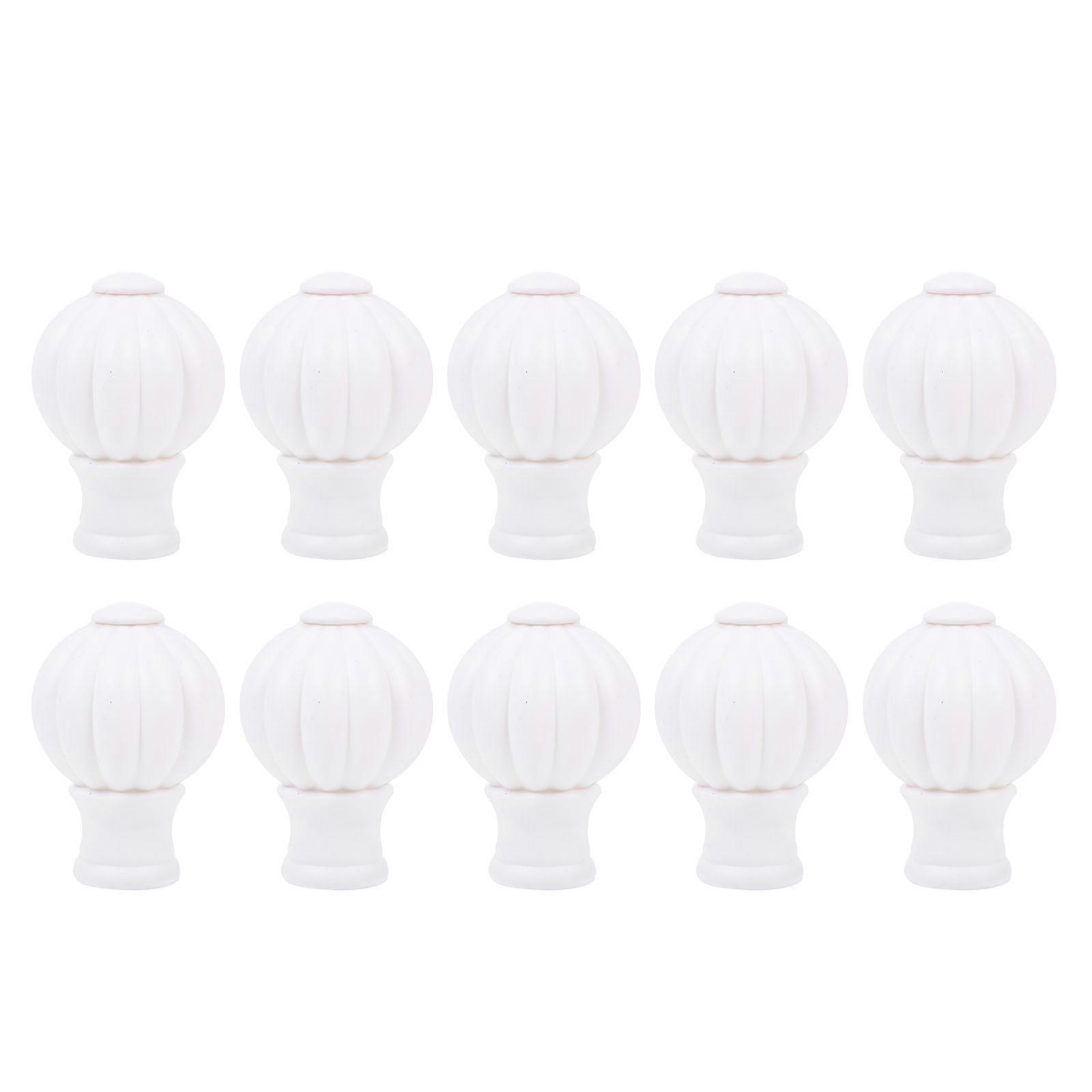 10pcs Curtain Decorative Heads Curtain Rod Accessories For Versatile And Simple Design For Window Treatments