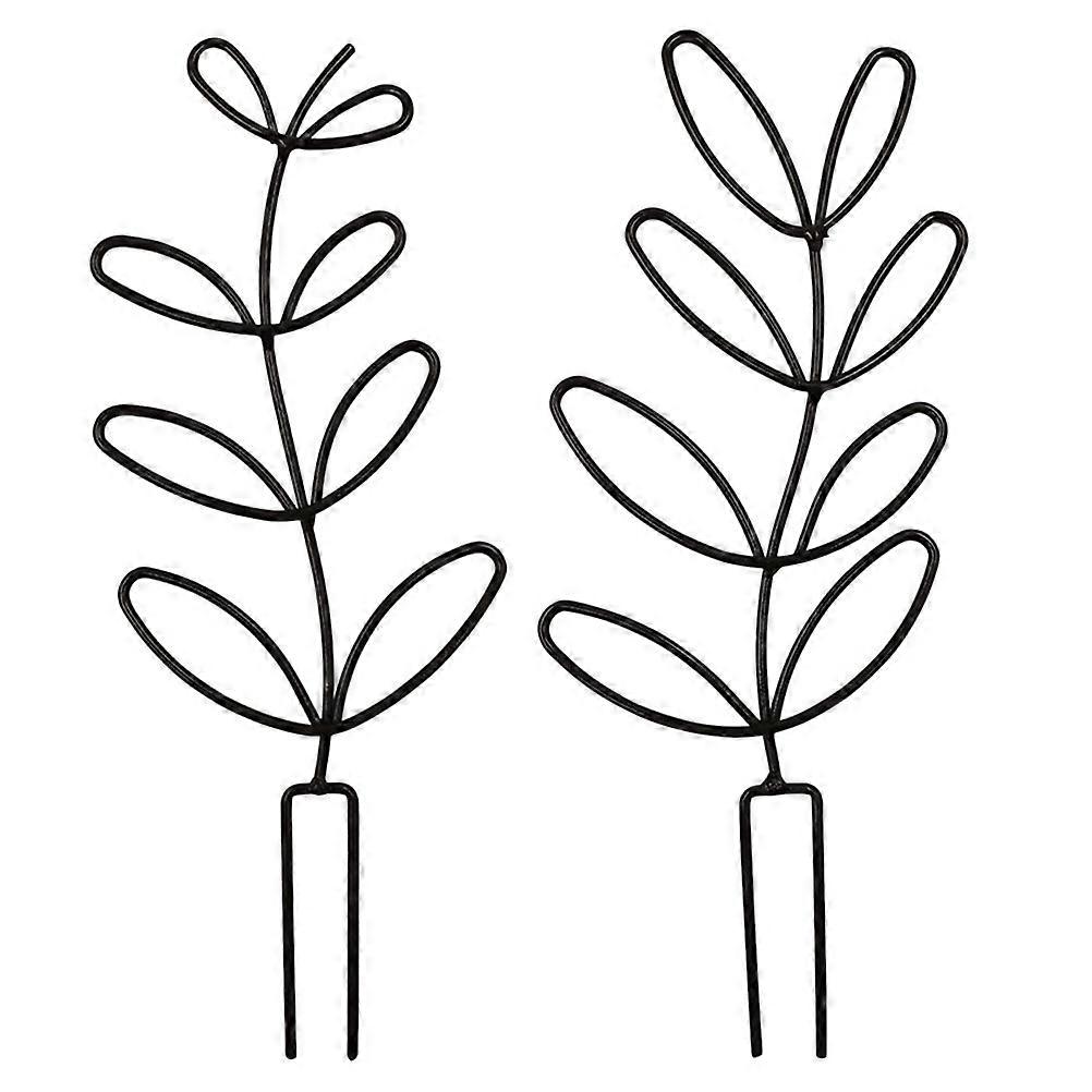 Plant Trellis for Indoor Use with Leaf Shaped Design and Durable Quality 2 Pcs