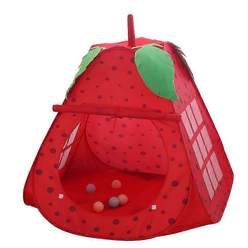 Portable Kids Game Tent with Ocean Ball Pool for Indoor Castle Style Playhouse Fun
