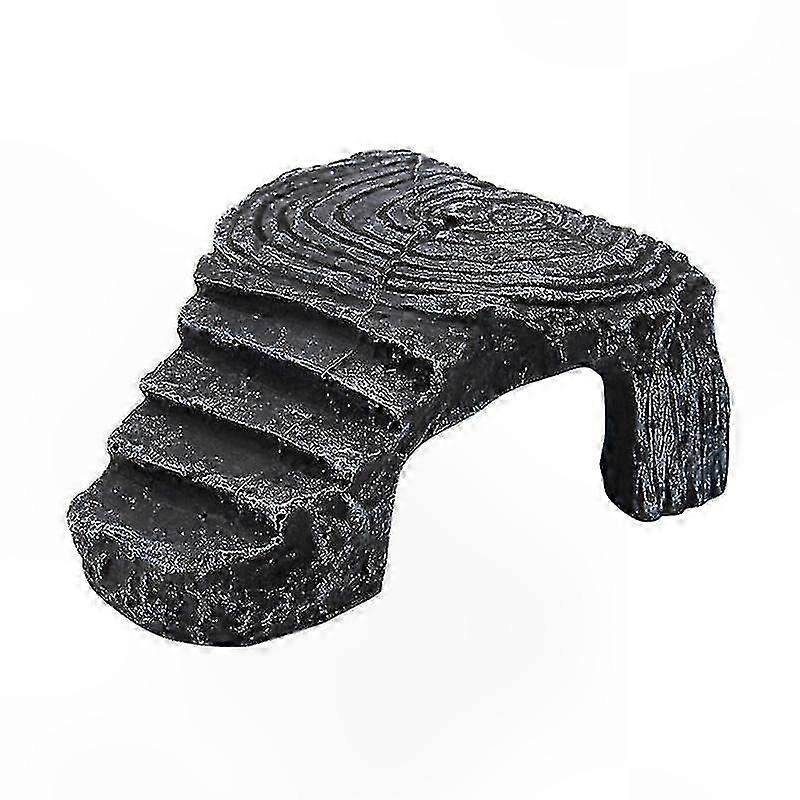 Aquatic Reptile Basking Platform with Rock Ladder for Turtles and Frogs