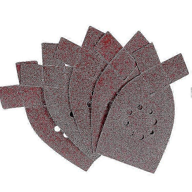 40pcs Rabbit Ear Sandpaper with 8 Holes in 40#, 60#, 80#, 120# Four Different Sizes