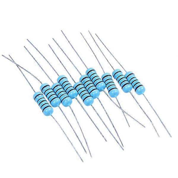 10 pcs Resistor 100 ohm 1 W Fixed Film, Metal Oxide Blue