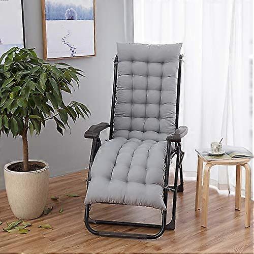 Garden Back Chair Cushion Sun Lounger Recliner Cushion Thick Soft Rocking Seat Pad With Ties Model No14 48X155X13CM