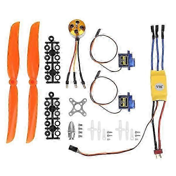 A2212 1400KV Brushless Motor 30A ESC SG90 9G Micro Servo 8060 Propeller for RC Airplane Cs fast