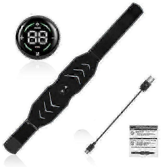 2025 Electric Ab Slimming Belt – 10 Modes & 39 Intensity Levels for Weight Loss (USB-C, LCD Touch Screen)_MM2