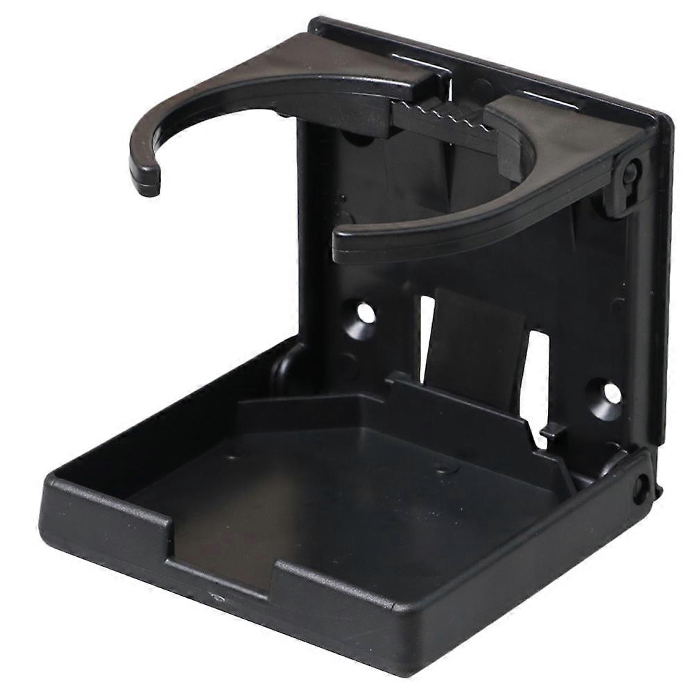 Black Car Cup Holder with Adjustable Arms for Firm Hold Easy Installation and Use Fits Most Vehicles 25cm Foldable