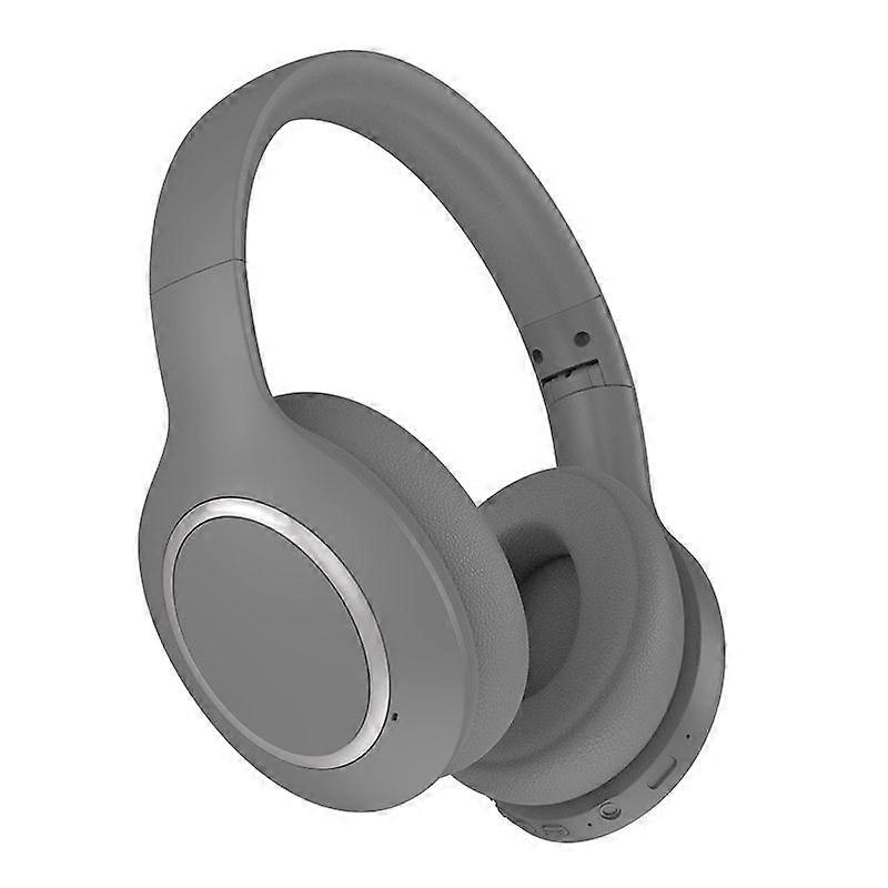 Wireless Bluetooth headset, ENC noise reduction, low latency with microphone, HiFi stereo, suitable for mobile phones, computers, etc.(Gray)