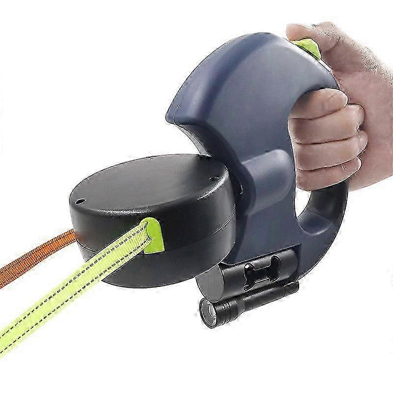 Dubbelt utdragbart koppel för 2 hundar