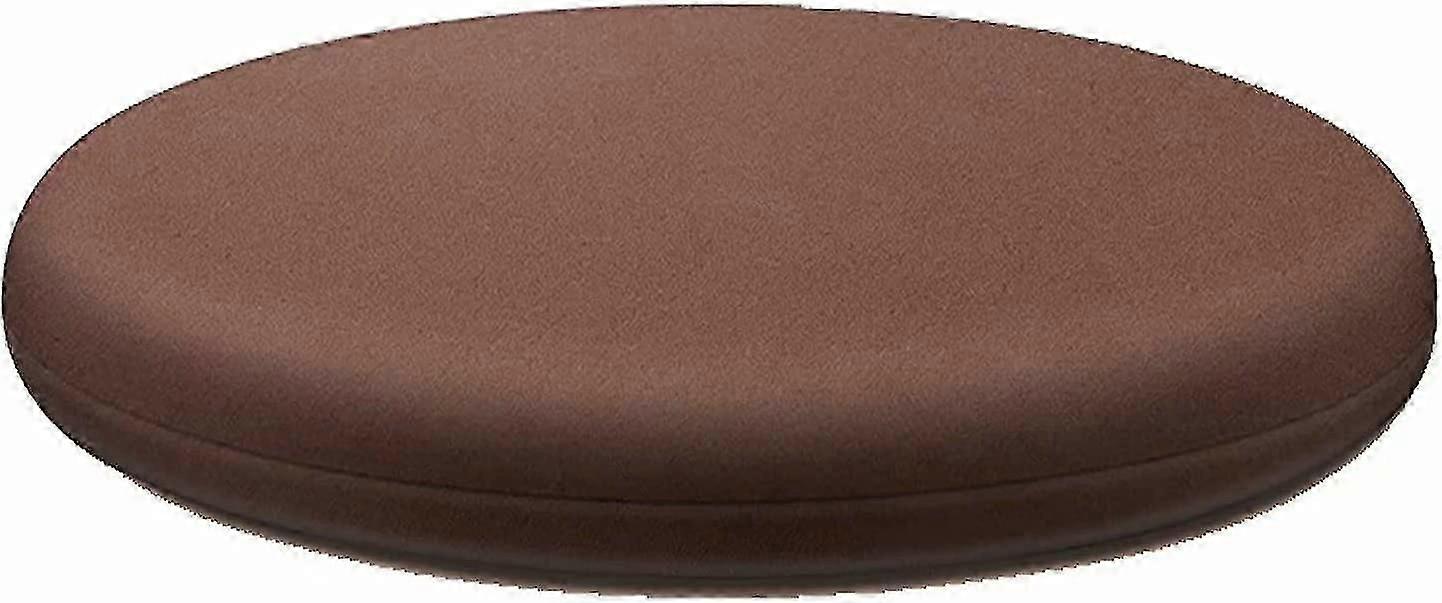 Brown round cushion 40cm for dining chairs with cover