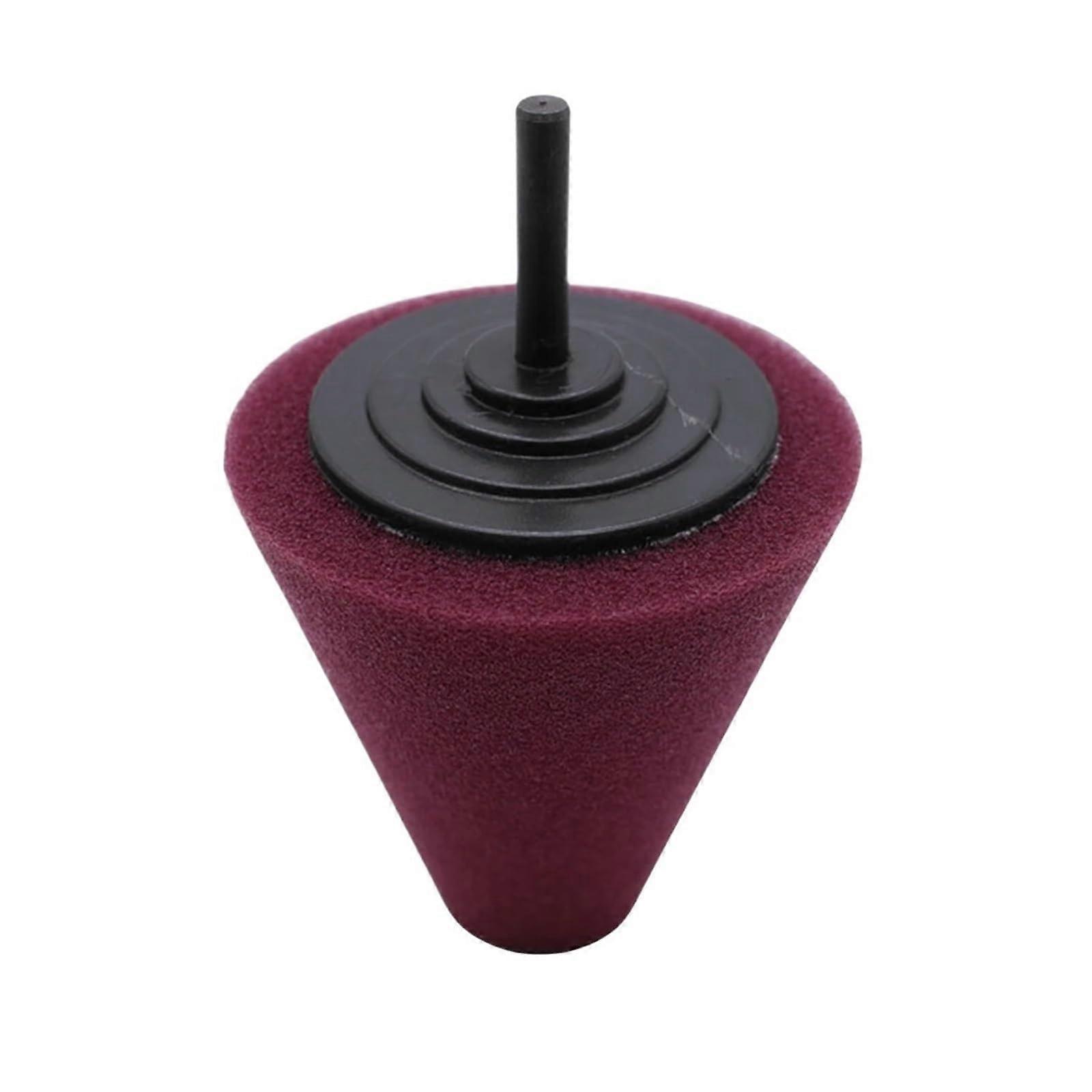Car Polishing Pad Brown Cone Buffing Foam Sponge Wheel Hub Cone Polisher Buffer Automotive Waxing Kit