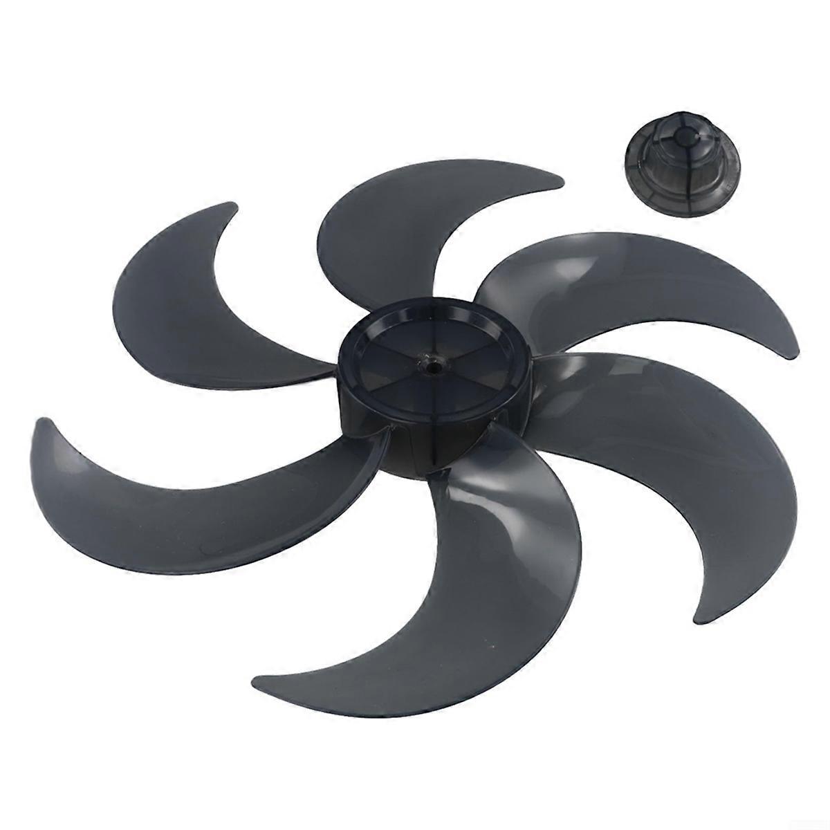 Plastic Fan Blade with Nut Cover Universal Silent Fan Replacement Accessory for Standing Pedestal Fan Table Fan