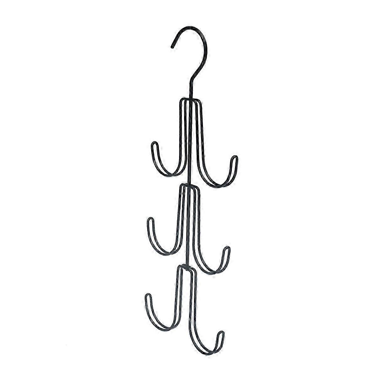 Black Handbag Storage Hanger Metal Rotatable Hook