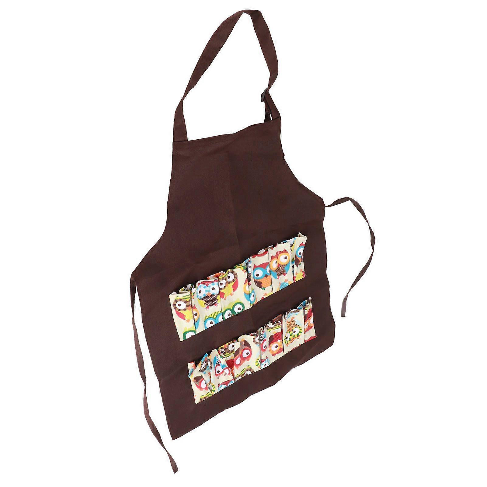 Egg Apron Hands Free Egg Collecting Gathering Holding Bib Apron with 12 Pockets for Chicken Hen Goose Duck Fresh Eggs Medium Child Use