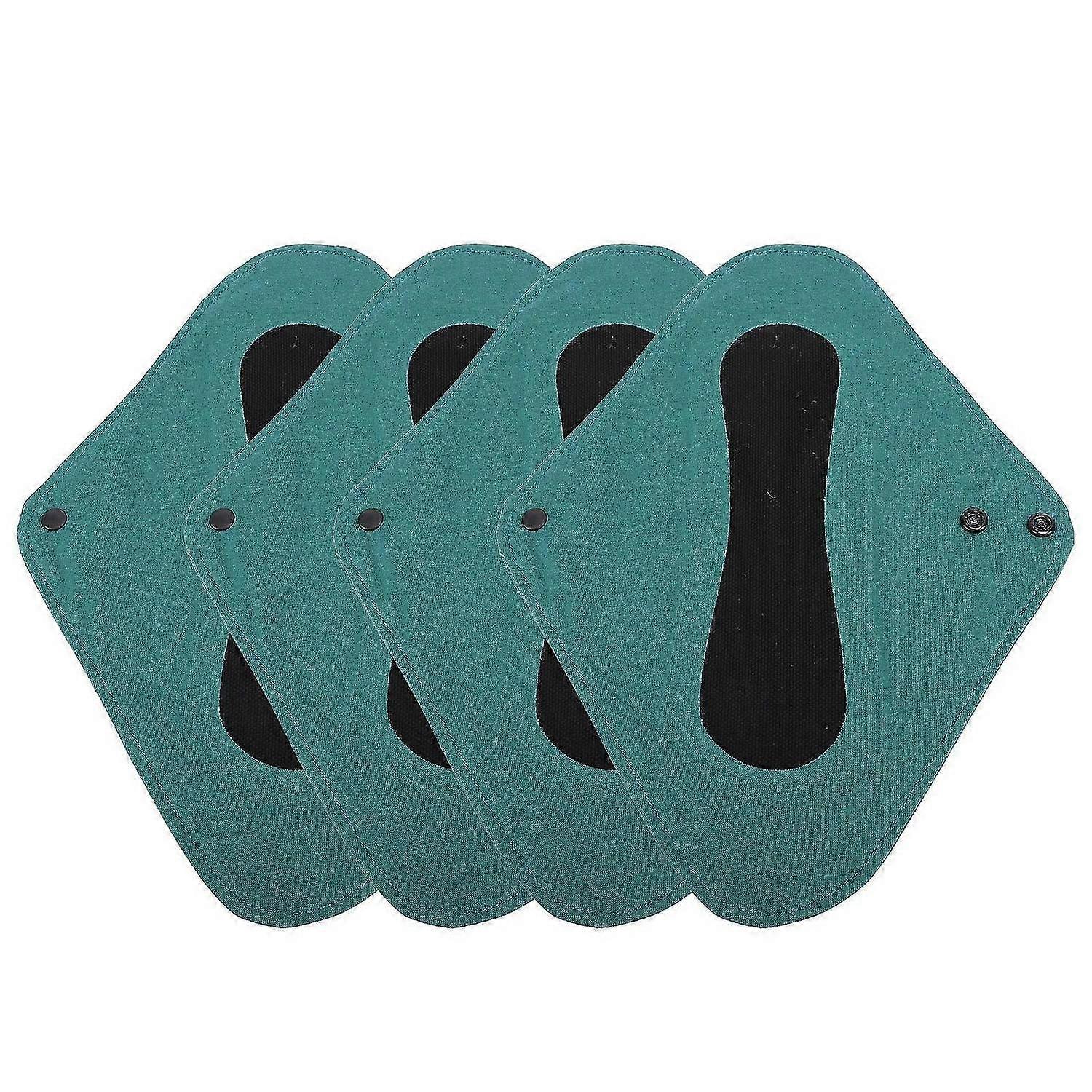 2025 Latest Model 4pcs Reusable Panty Liners Washable Sanitary Pads Pure Cotto...